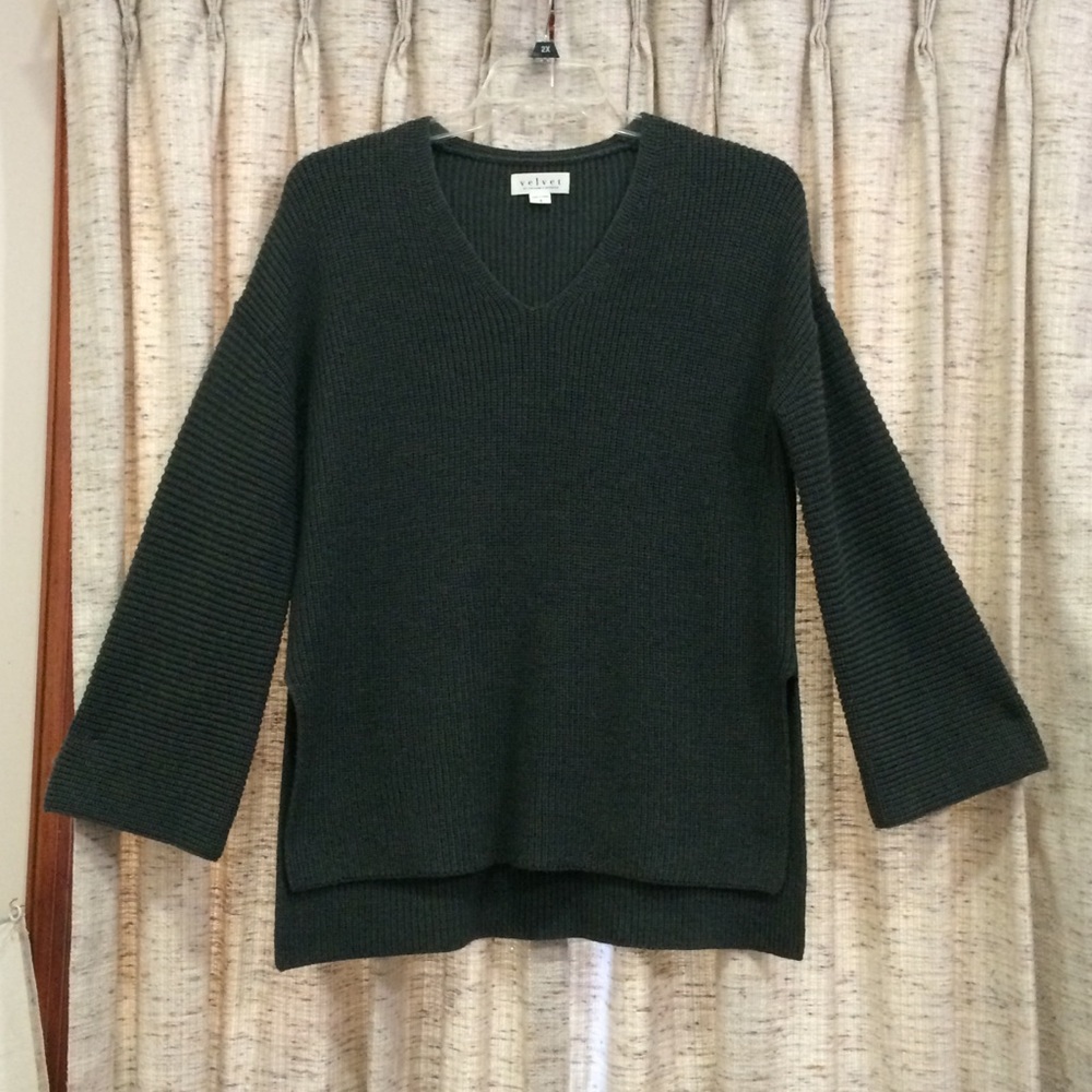 Velvet by Graham & Spencer Wool Blend V-Neck Sweater